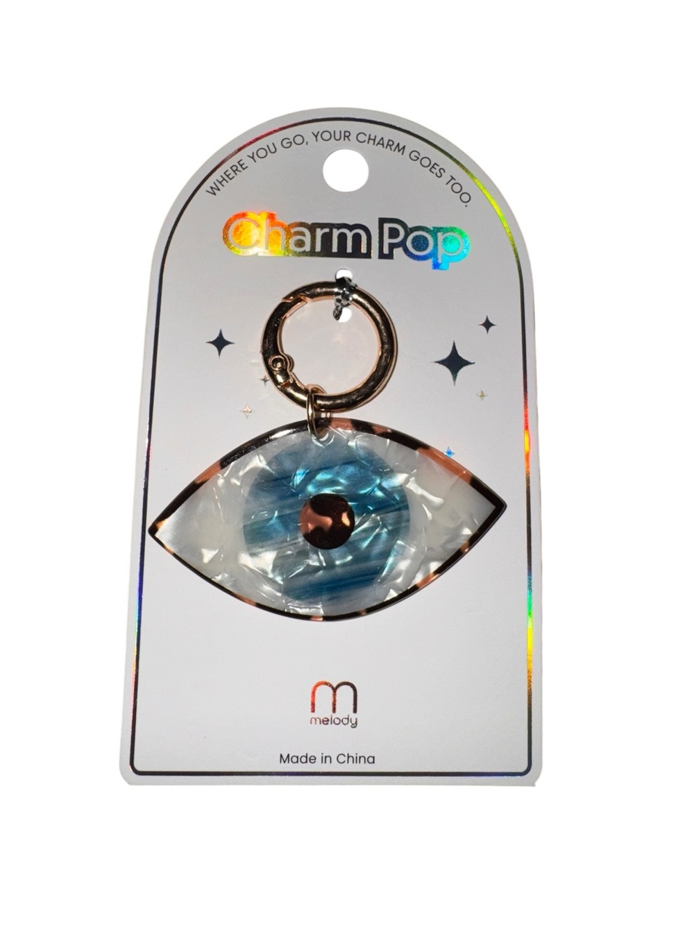 Charm Pop Blue Eye Keychain